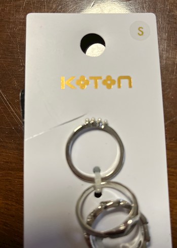 Koton Gri Zincir Detaylı Kadın Yüzük Seti - Görsel 9