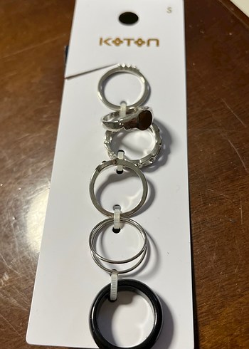 Koton Gri Zincir Detaylı Kadın Yüzük Seti - Görsel 7