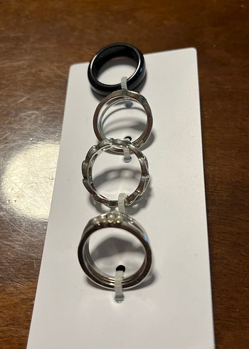 Koton Gri Zincir Detaylı Kadın Yüzük Seti - Görsel 4