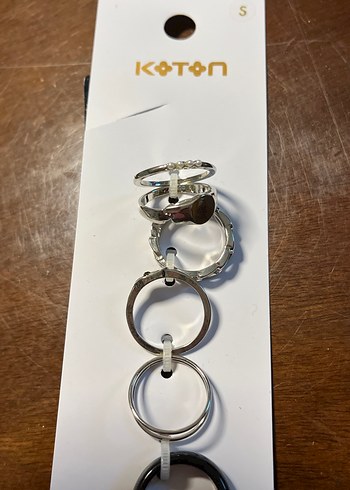 Koton Gri Zincir Detaylı Kadın Yüzük Seti - Görsel 8