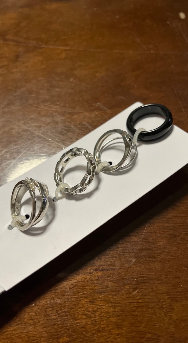 Koton Gri Zincir Detaylı Kadın Yüzük Seti - Görsel 5