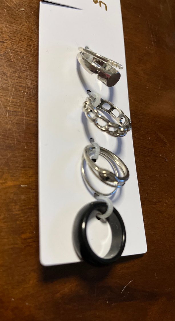 Koton Gri Zincir Detaylı Kadın Yüzük Seti - Görsel 2