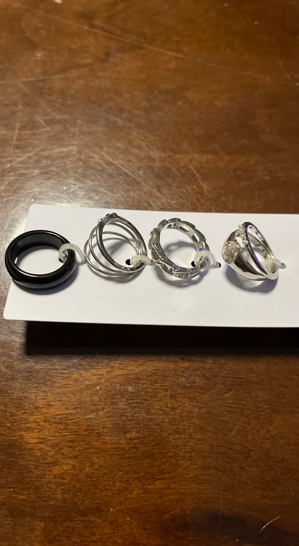 Koton Gri Zincir Detaylı Kadın Yüzük Seti - Görsel 3