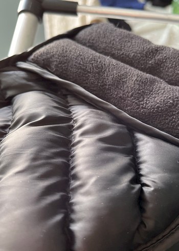 Siyah Kadın Midi Şişme Mont - Görsel 18