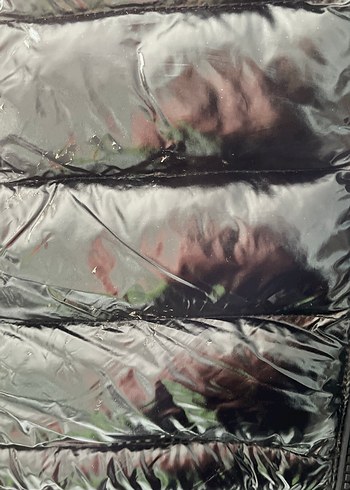 Siyah Kadın Midi Şişme Mont - Görsel 5