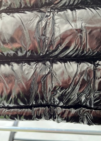 Siyah Kadın Midi Şişme Mont - Görsel 13