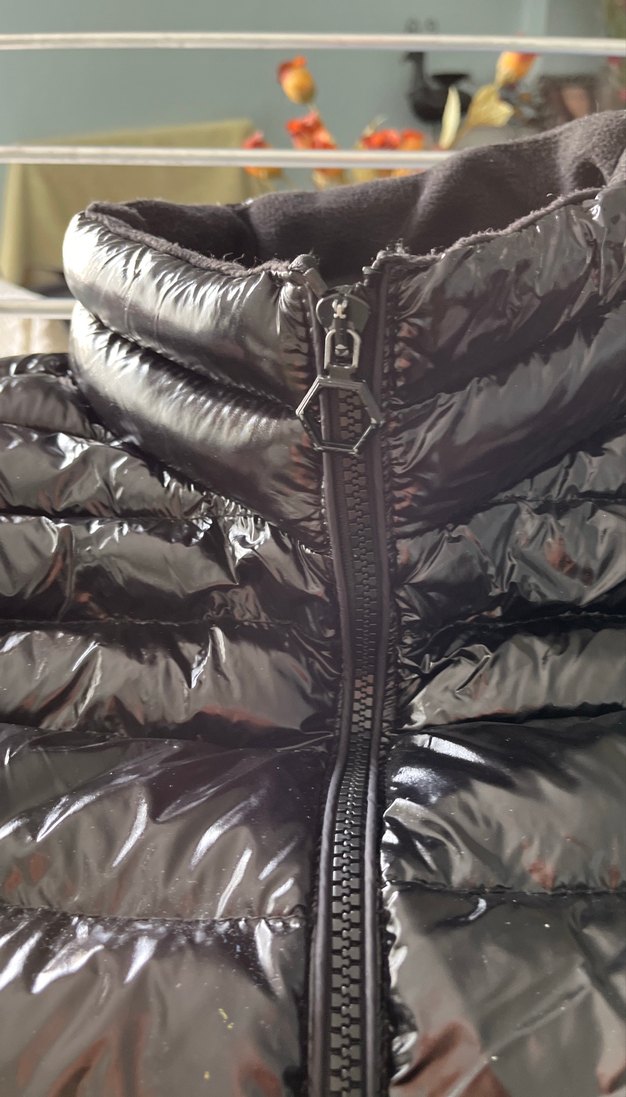 Siyah Kadın Midi Şişme Mont - Görsel 3