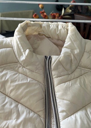 Colins Fermuarlı krem Kadın Yelek - Görsel 3