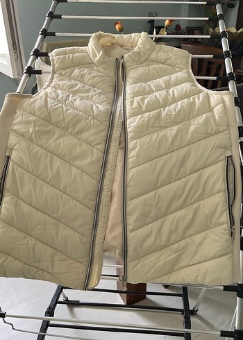 Colins Fermuarlı krem Kadın Yelek - Görsel 2