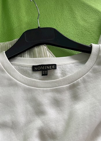 Krem rengi Pamuklu Oversize Sweatshirt - Görsel 13