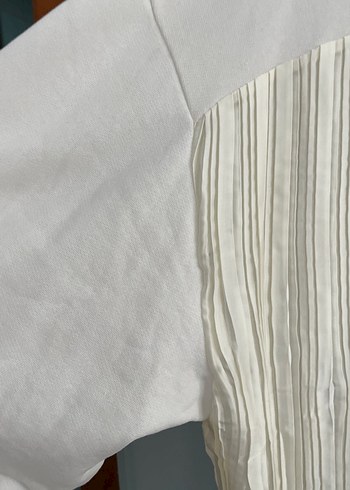 Krem rengi Pamuklu Oversize Sweatshirt - Görsel 10