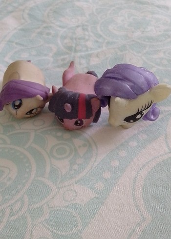 Pastel Mor Renkli Mini pony Aksiyon Figürleri