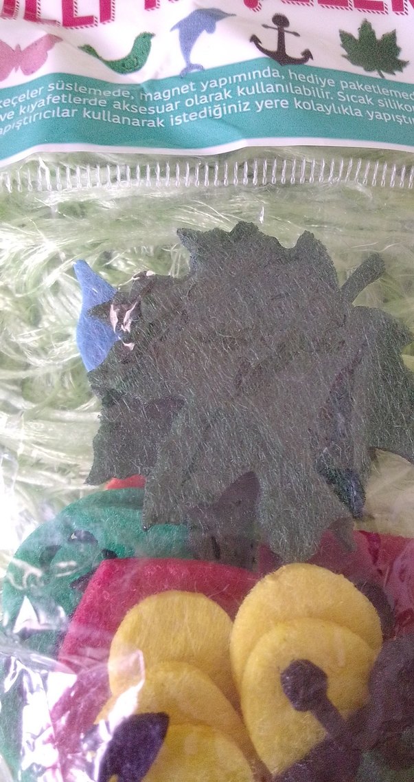 Renkli şekilli keçeler - Görsel 3