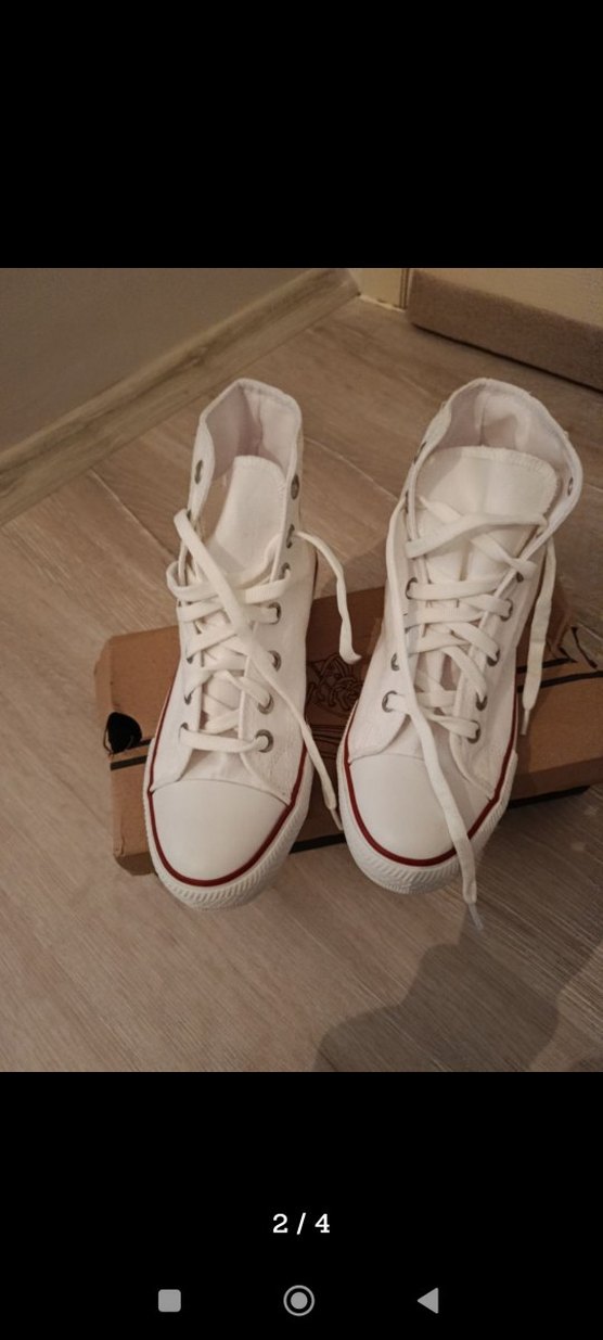 Beyaz Denim Kadın Spor Ayakkabı 37 - Görsel 2