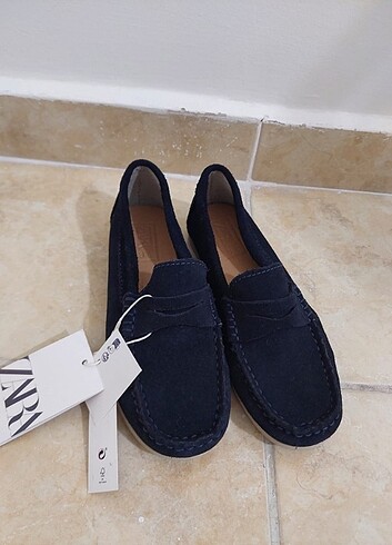 Zara erkek çocuk loafer ayakkabı 