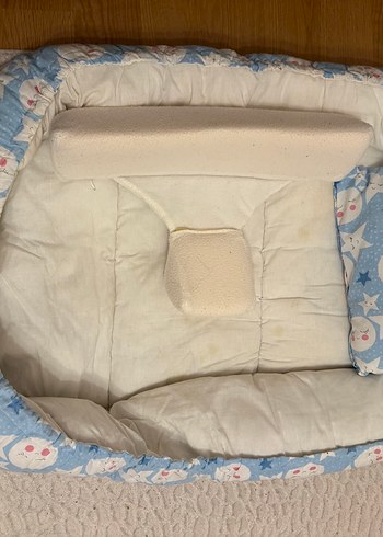 Mavi Bebek Uyku Minderi ve yan yastık la birlikte defosu yoktur - Görsel 3