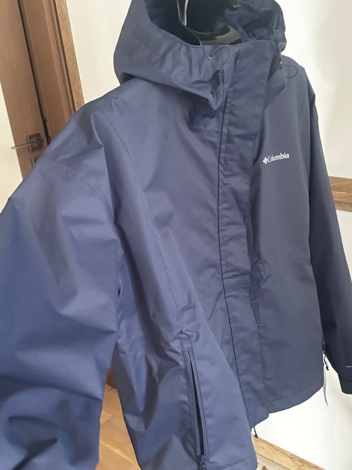 Columbia kadın Mavi Fermuarlı Yağmurluk - Görsel 5