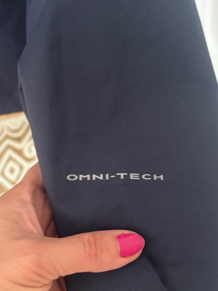 Columbia kadın Mavi Fermuarlı Yağmurluk - Görsel 4