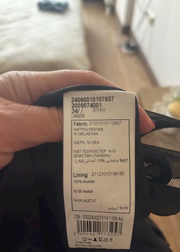 Siyah Deri Kemerli diz üstü QUE marka hiç giyilmemiş 34 beden - Görsel 9