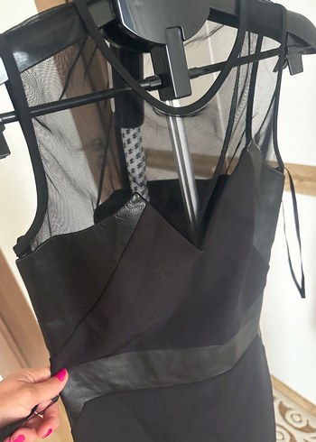 Siyah Deri Kemerli diz üstü QUE marka hiç giyilmemiş 34 beden - Görsel 3