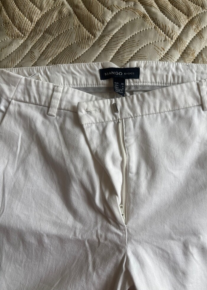 Mango beyaz pamuklu kumaş - Görsel 3