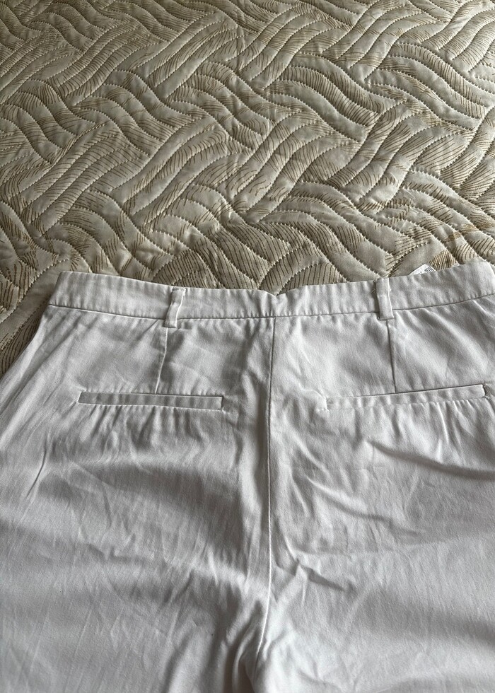 Mango beyaz pamuklu kumaş - Görsel 4