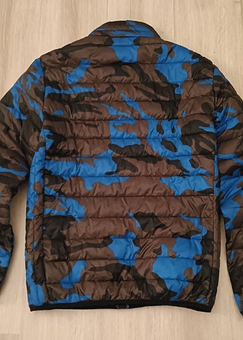 Lumberjack Kamuflaj Desen Erkek Hafif Şişme Mont