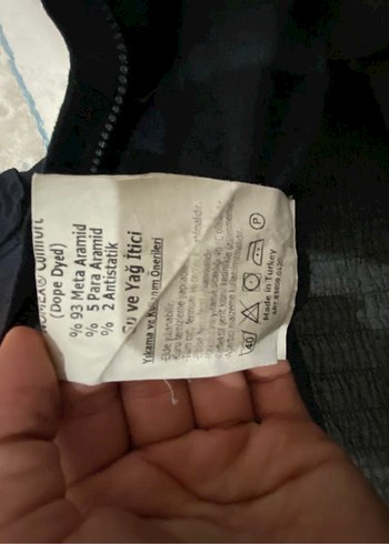 xs Beden siyah Renk Nomex Yanmaz Alev Almaz İş Tulum
