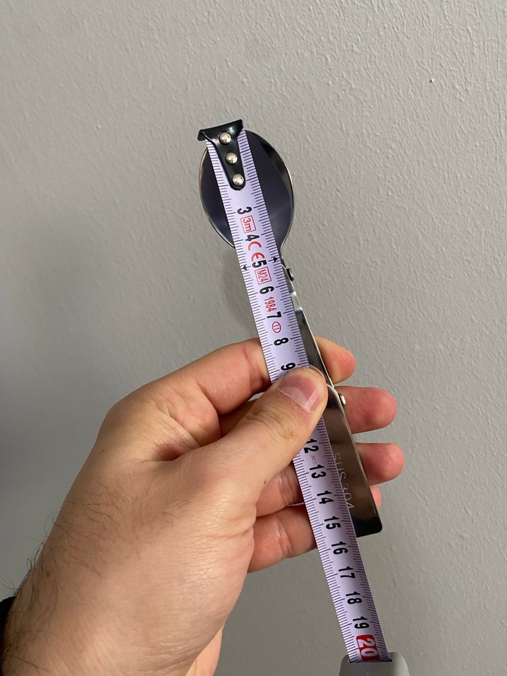 Ekstra Katlanır Paslanmaz Çelik Kaşık - Görsel 3