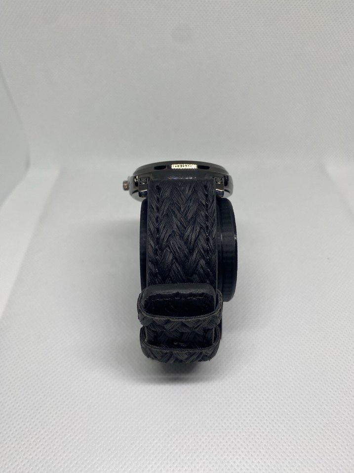 Siyah Vintage Biker Erkek Saati - Görsel 3