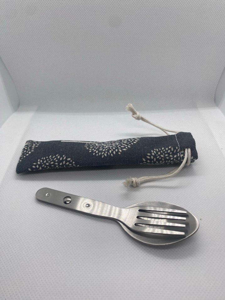 Katlanır Portatif Çatal Kalık Kılıflı - Görsel 2