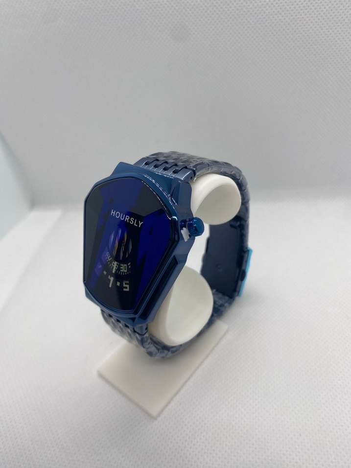 Mavi Erkek Saat HOURSLY Marka - Görsel 2