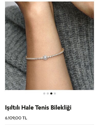 Pandora hale tenis bilekliği altın kaplama