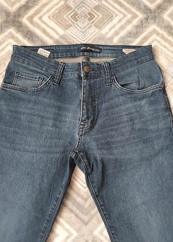 Erkek Lacivert slim Fit Denim Jean - Görsel 8