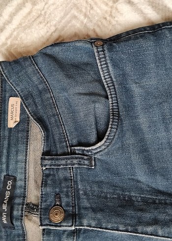 Erkek Lacivert slim Fit Denim Jean - Görsel 7