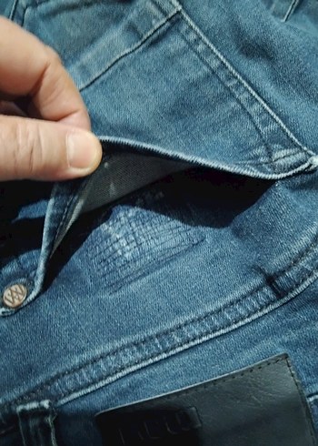 Erkek Lacivert slim Fit Denim Jean - Görsel 9