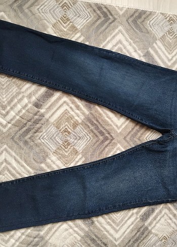 Erkek Lacivert slim Fit Denim Jean - Görsel 3
