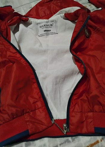 Kapüşonlu Kırmızı Fermuarlı Erkek Çocuk Ceketi - Görsel 7