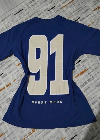 Mavi Baskılı Erkek Tişört - Görsel 6