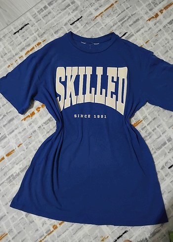 Mavi Baskılı Erkek Tişört - Görsel 3