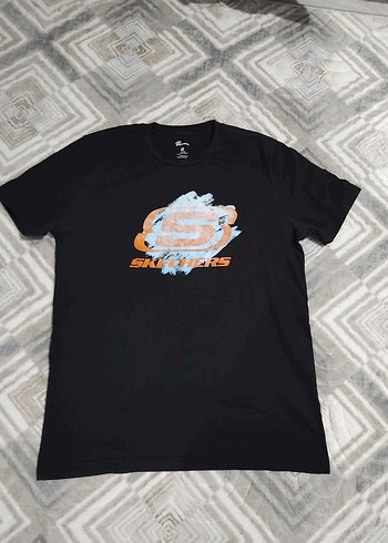 Skechers Siyah Erkek Kısa Kollu Tişört - Görsel 2