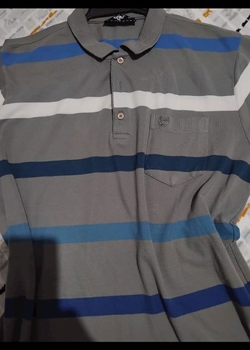 Gri Düğmeli Erkek Polo yaka kigili marka - Görsel 5