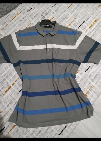 Gri Düğmeli Erkek Polo yaka kigili marka - Görsel 2