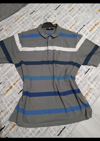 Gri Düğmeli Erkek Polo yaka kigili marka - Görsel 4