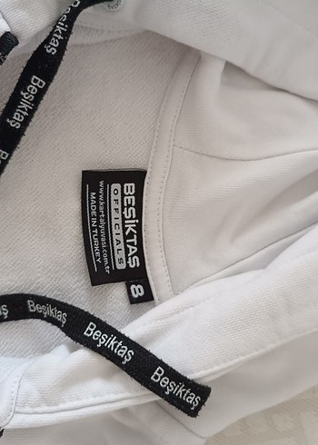 BJK Baskılı Kapüşonlu Erkek Sweatshirt ve şort - Görsel 3