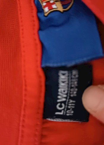 Beyaz Real Madrid ve Barcelona Baskılı Kısa Kollu t-shirt - Görsel 3