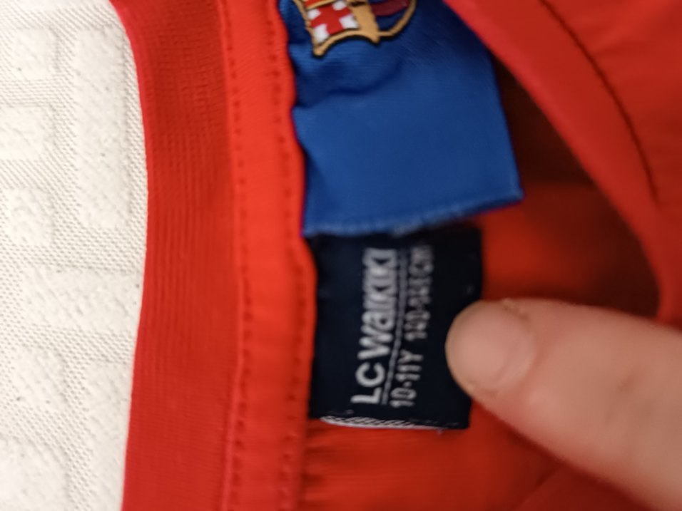 Beyaz Real Madrid ve Barcelona Baskılı Kısa Kollu t-shirt - Görsel 3