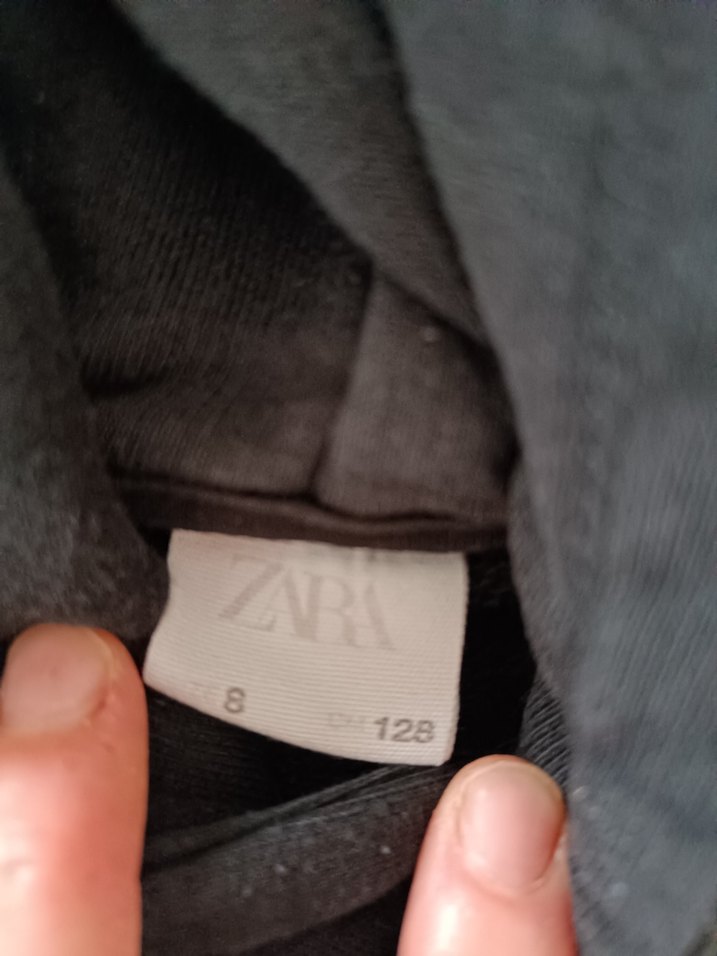 Kız Çocuk Siyah Kapüşonlu Sweatshirt - Görsel 3