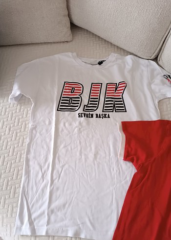 Kısa Kollu Kırmızı BJK Baskılı Erkek çocuk Tişört - Görsel 3