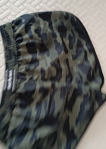Erkek Kamuflaj Desenli Mini Şort deniz şortu - Görsel 3